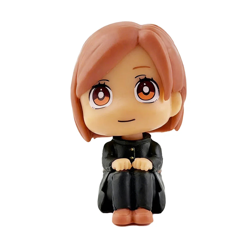 7-9cm Anime Jujutsu Kaisen Figure Itadori Yuji Gojo Satori Fushiguro Megumi Kugisaki Kawaii Toy Car Decoration PVC Model Gift