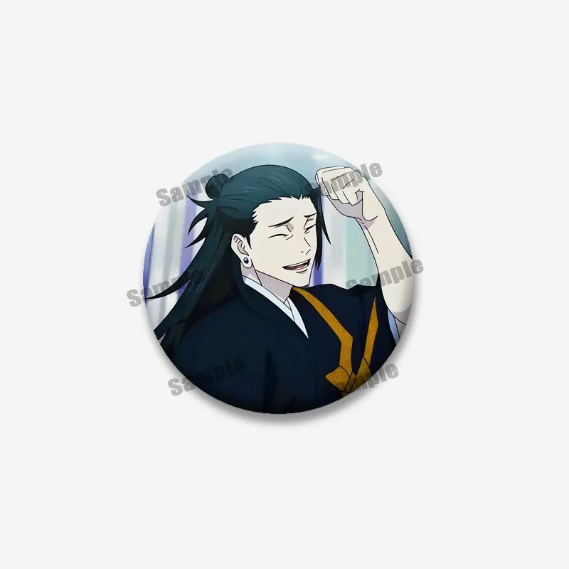 Creativity Cartoon Figure Suguru Geto Badges Funny Anime Icon Brooch Enamel Pin Backpack Clothing Jewelry Accessories Toys Gifts