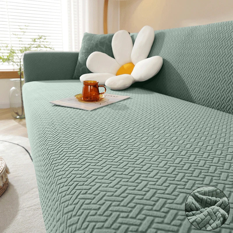 Elastic Jacquard Fabric Sofa Cover Stretch Couch Cover Sectional L Shape Sofa Slipcover Corner Case For Home 1/2/3/4/5 Seaters