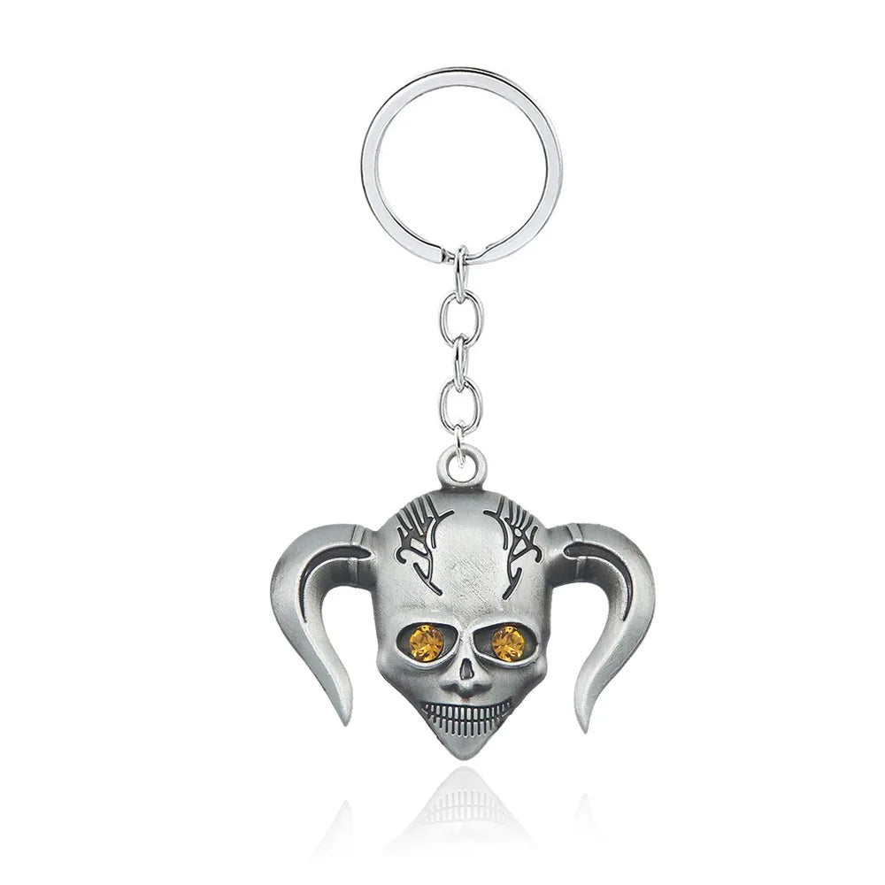 Anime BLEACH Kurosaki Ichigo False Mask Cosplay Necklace Keychain Grimmjow Necklace Cosplay Accessories Man Woman Jewelry Gifts