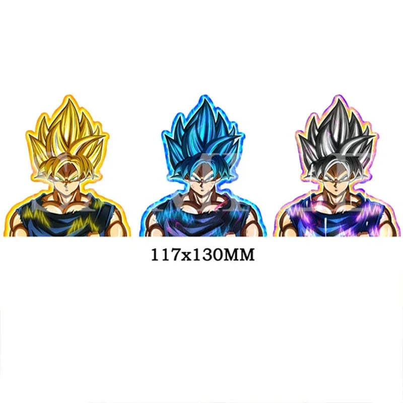 DRAGON BALL NARUTO Anime 3D Lenticular Sticker Goku, Vegeta Waterproof Decals for Car Refrigerator Skateboard Etc.kid's Gifts