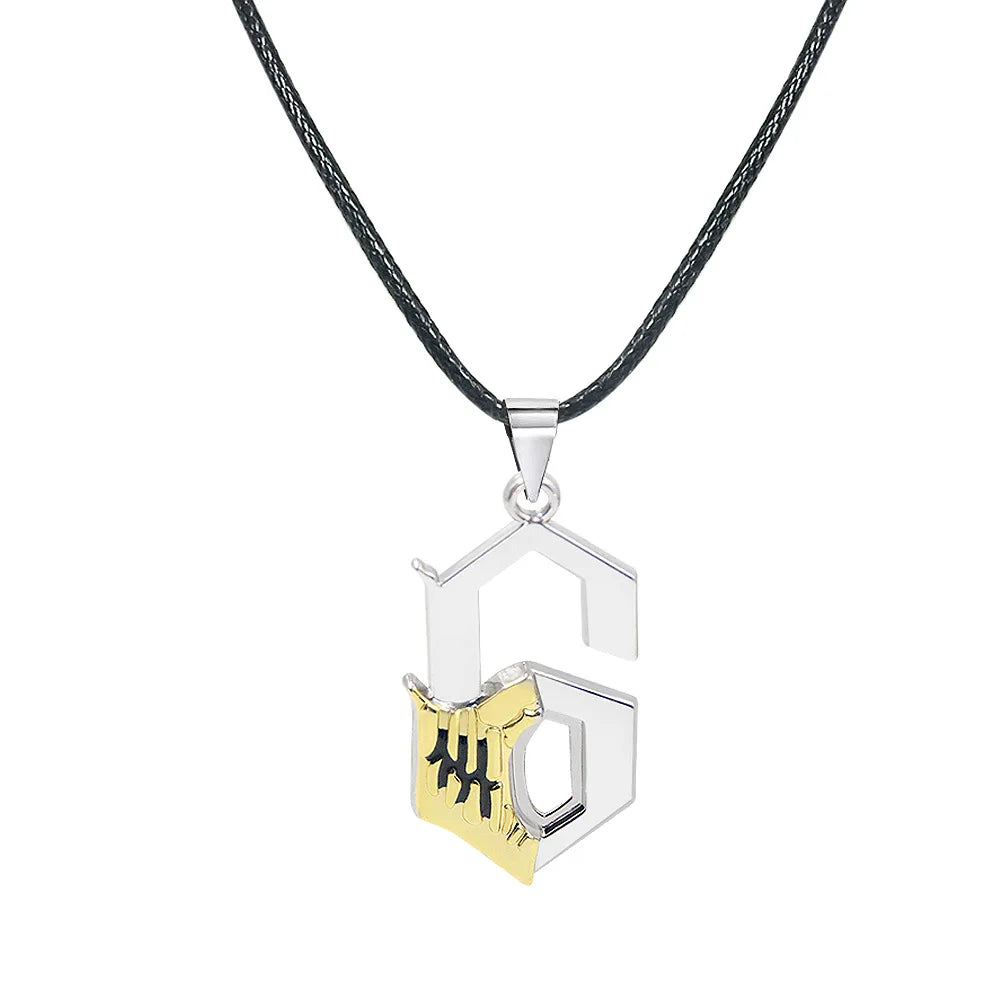 Anime BLEACH Kurosaki Ichigo False Mask Cosplay Necklace Keychain Grimmjow Necklace Cosplay Accessories Man Woman Jewelry Gifts