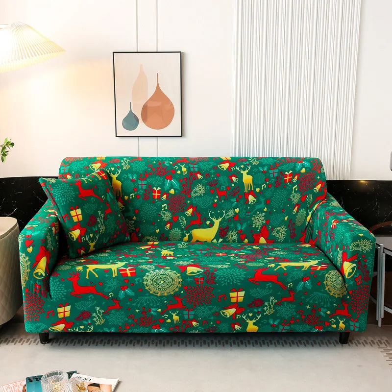 Christmas decoration Sofa Cover Stretch Modern Chair Couch Cover Sofa Covers for Living Room Furniture Protector 1/2/3/4 Seater