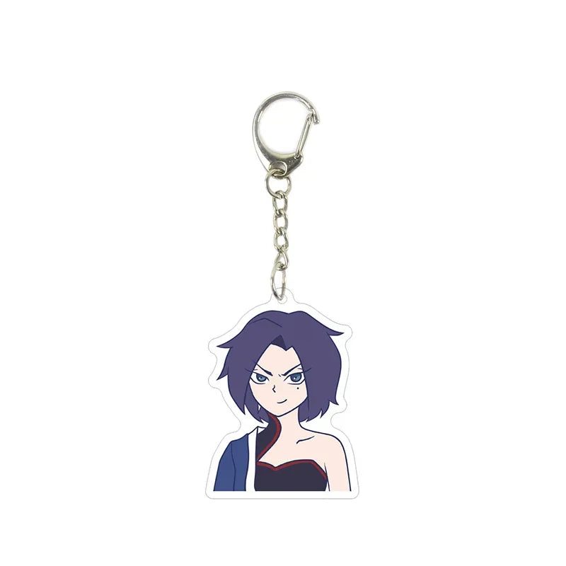 Anime Killer Seven Scissor Seven Acrylic Keychain Killer Seven Pendant Girl Boy Cartoon Cute Cool Keyring Jewelry Fan Collection