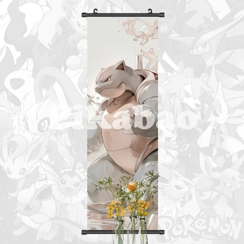 Printed Poster Anime Wall Artwork Greninja Pictures Gardevoir Painting Canvas Pikachu Hanging Scrolls Home Room Decor