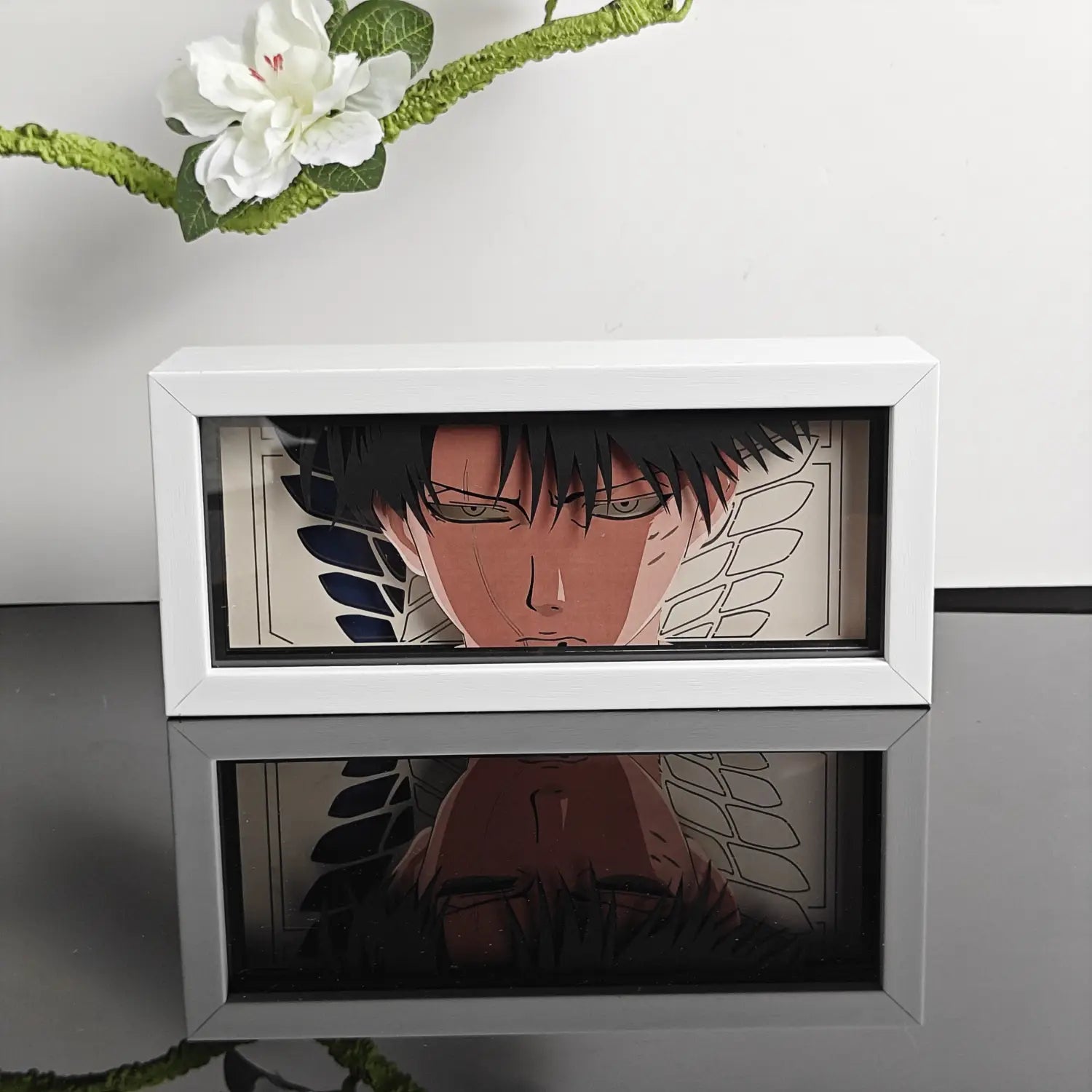 Anime Paper-Cut LED Light Box – 7-Color Remote Light