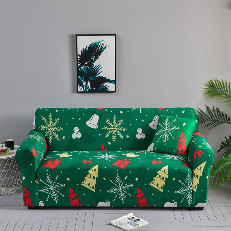 Christmas decoration Sofa Cover Stretch Modern Chair Couch Cover Sofa Covers for Living Room Furniture Protector 1/2/3/4 Seater