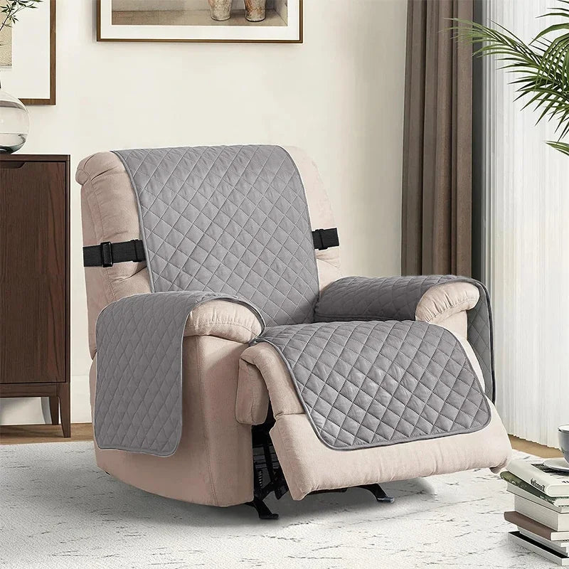 1pc Recliner Chair Cover Water Repellant Armchairs Slipcover Living Room Sofa Couch With Elastic Strap Furniture Protector