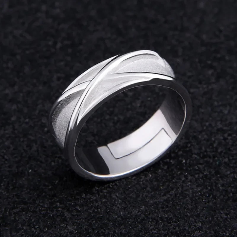 925 Sterling Silver Anime Super Z Goku Black Ring Adjustable Time Finger Ring For Women Men Cosplay Jewelry Rings Accessory