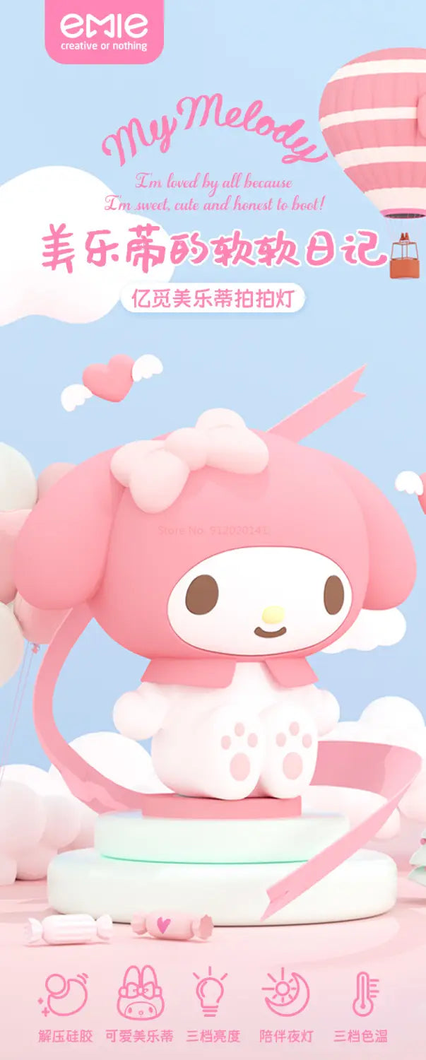 Sanrio My Melody Clap Night Light – Silicone Lamp