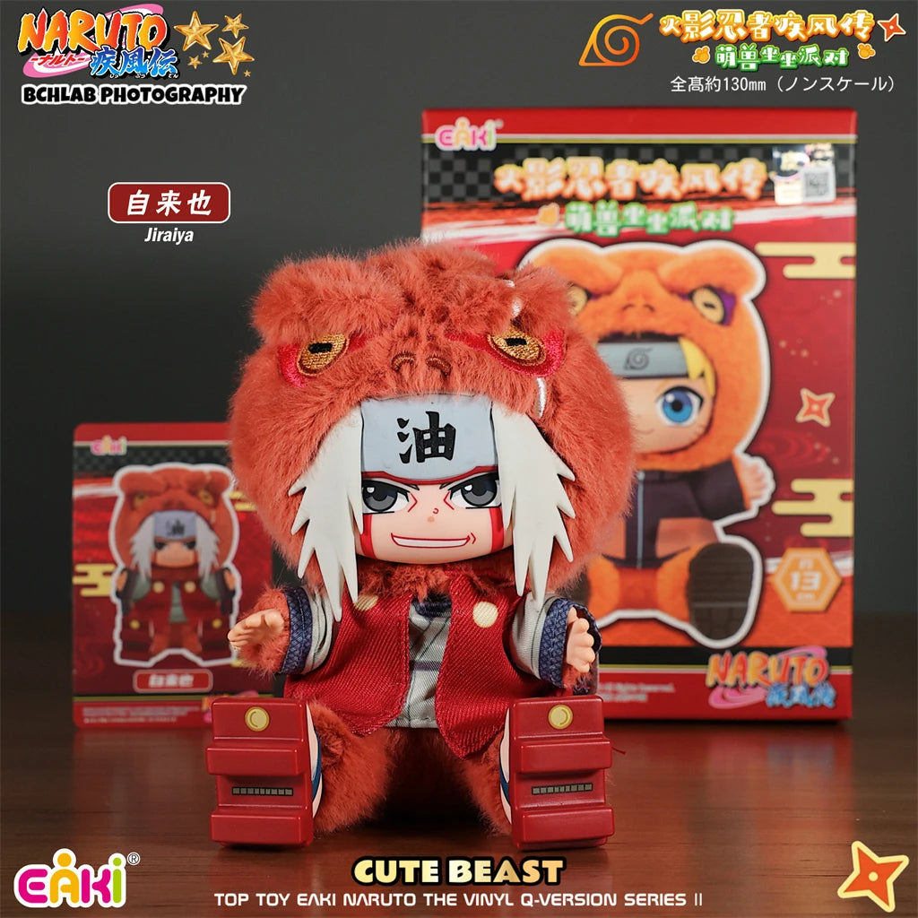In Stock Genuine TOPTOY EAKI Naruto Sit-in Party Konohagakure San'in Jiraiya Orochimaru Tsunade Cute Plush Blind Box Toys Gifts