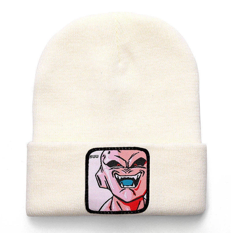 Anime Cartoon Dragon Ball Women Men Knitted Warm Winter Hats For Women Men Solid Hip-hop Casual Cuffed Beanies Bonnet