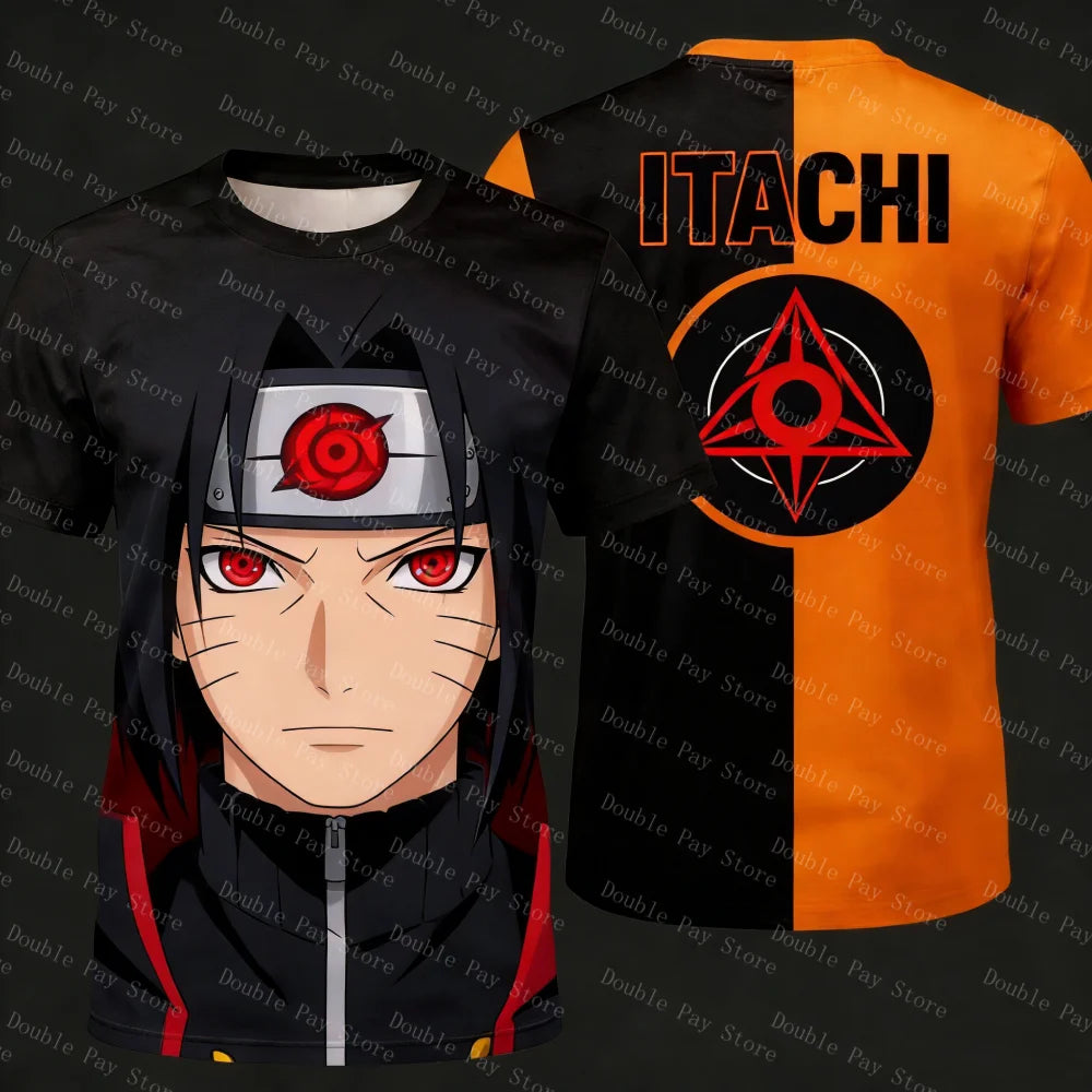 Anime Naruto Boy T-shirt Cosplay Cartoon Short-sleeved Men's Shirts Loose Cool Gift Clothing Casual Adult T-shirt Kids Tshirt
