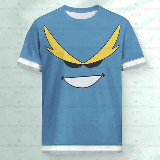 Summer Men's Women's My Hero T-shirt My Hero Academia Nonno 5th Edition Jersey T-shirt Tops All Might Anime Fan Gift