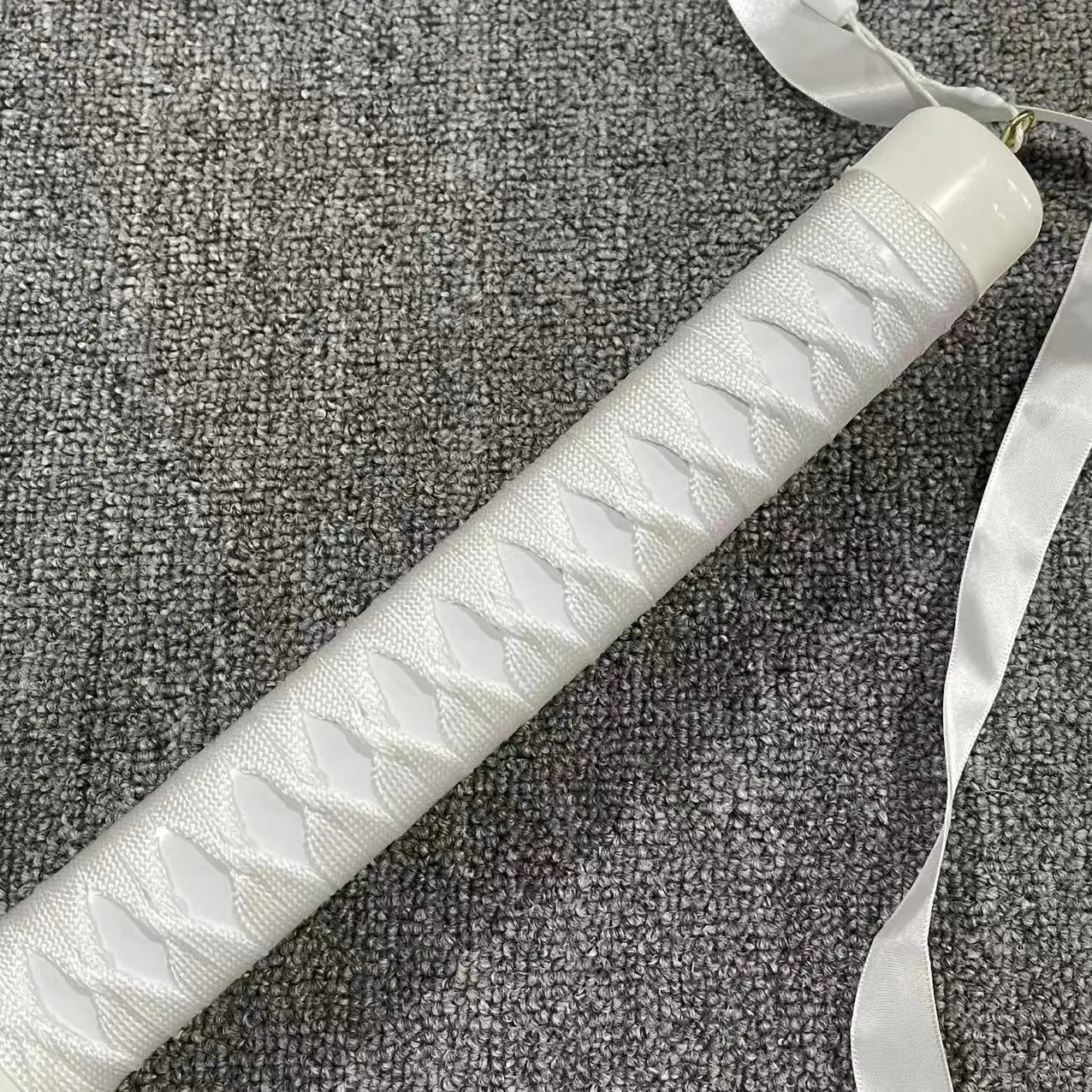 40in Rukia White Katana Original Samurai Sabre Bleach Anime Sword Cosplay Prop Real Size Japanese Katana Ninja Knife Decor Gift