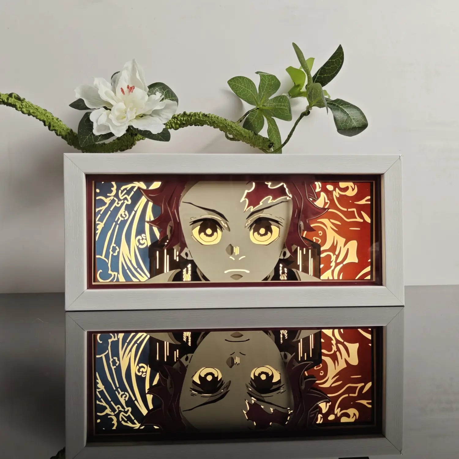 Anime Paper-Cut LED Light Box – 7-Color Remote Light