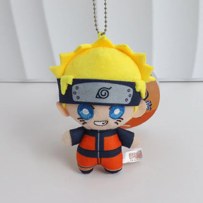 10cm Anime Naruto Shippuden Peripheral Pendant Kakashi Naruto Plush TYoy Keychain Backpack Ornament Adorn Xmas Gift