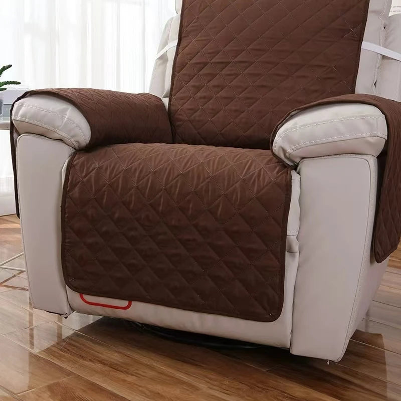 Solid Color Recliner Sofa Cover Dogs Pets Kid Anti-Slip Chair Covers Anti-wear Armchair Slipcovers Furniture Protector