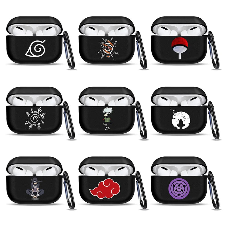Naruto Cartoon Earphone Case for Apple Airpods 1 2 3 Pro 2 Soft Anime Bluetooth Headphone Protective Case for Air Pods Pro Cover