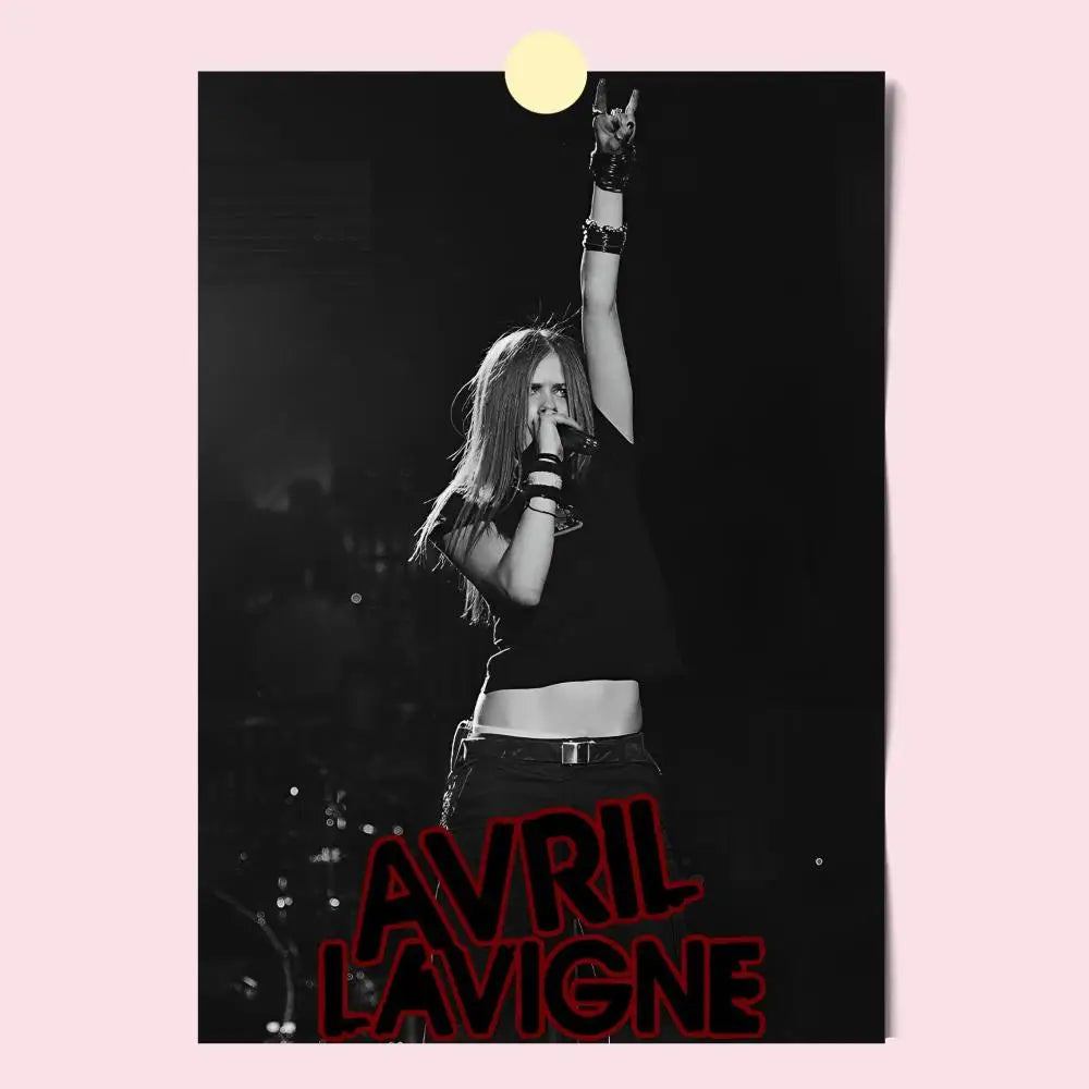 Poster HD Anime Hot Theme Singer/OST/Movie-Waterproof Self-Stick Home Decor Star Singer Avril Lavigne