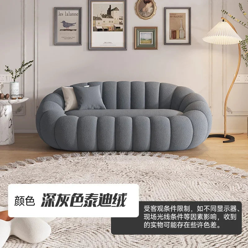 Cloud Sofa Plush Pumpkin Sofa Combination Soft Comfortable Modern Living Room Sofa Suite Apartment Home Furniture Accessories