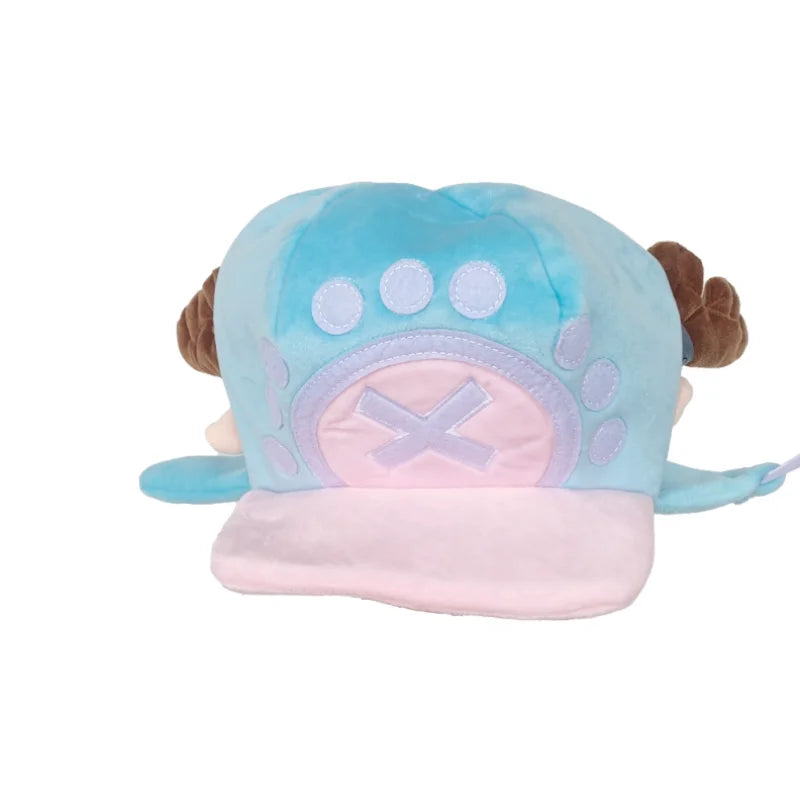 One Piece Tony Tony Chopper Plush Hat-Anime Cosplay Costume Accessory Cute Soft Fluffy Reindeer Antlers Hat for Party&Daily Wear