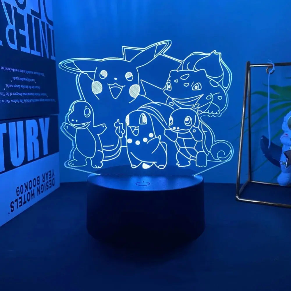 Pokemon Pikachu 3D LED Lamp – Anime Night Light