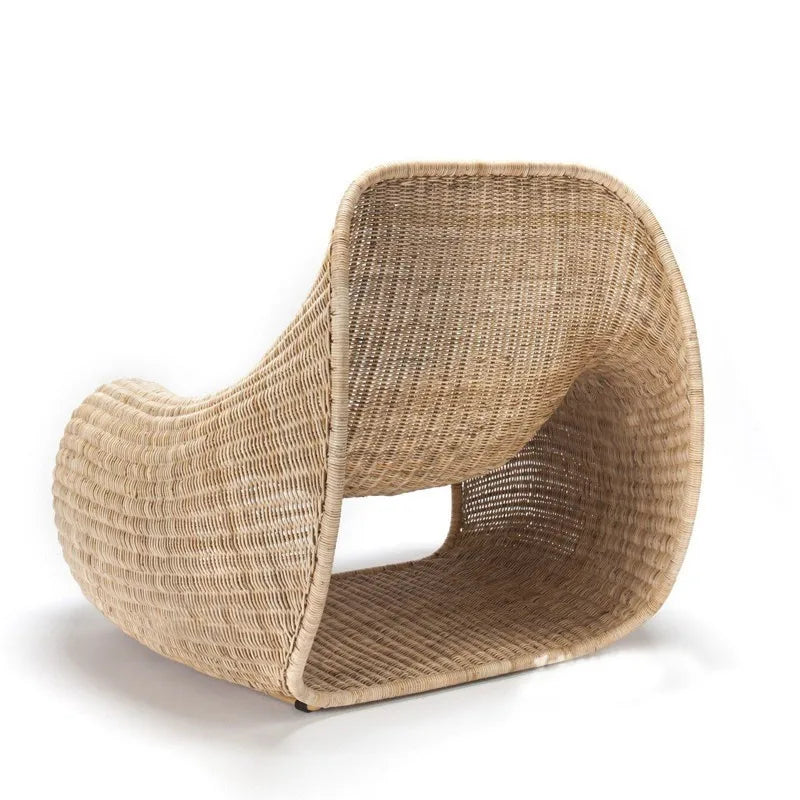 Joylive Leisure Chair Outdoor Garden Rattan Chair Rattan Sofa Single Sofa Chair for Living Room and Outdoor