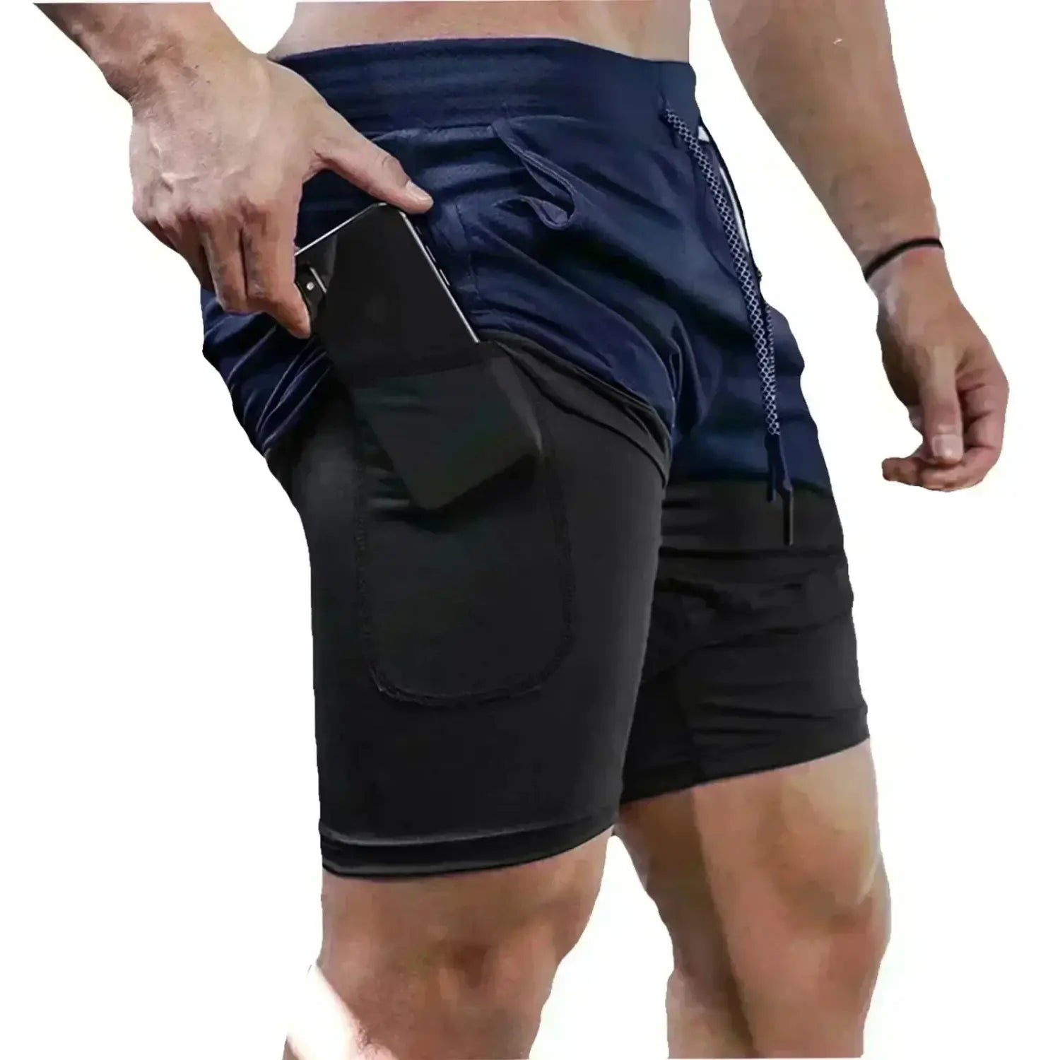 Naruto Naruto 2-in-1 Gym Shorts – Breathable Training Shorts