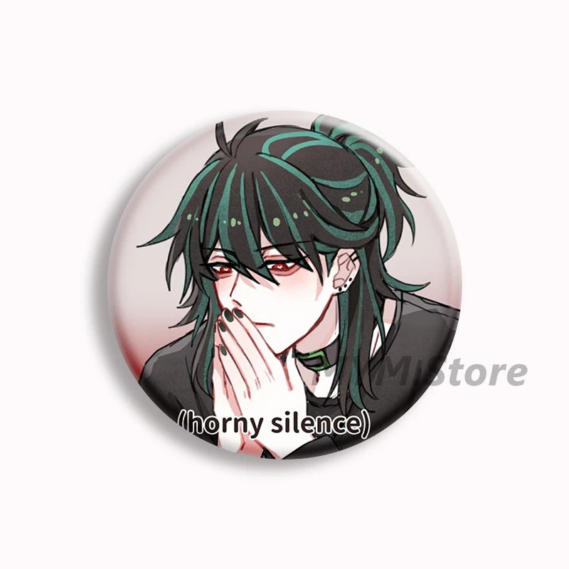 The Kid at The Back Soft Button Pin Solivan Brugmansia Brooches Sol Anime Badge Bag Decor Accessories Jewelry Fans Collect Gifts