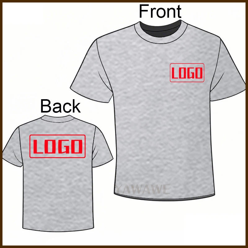 For man Text here Fashionable summer t shirt Custom Design Here Short Sleeve Daily Wear Tailor-made Oneck Rock tees Personalized