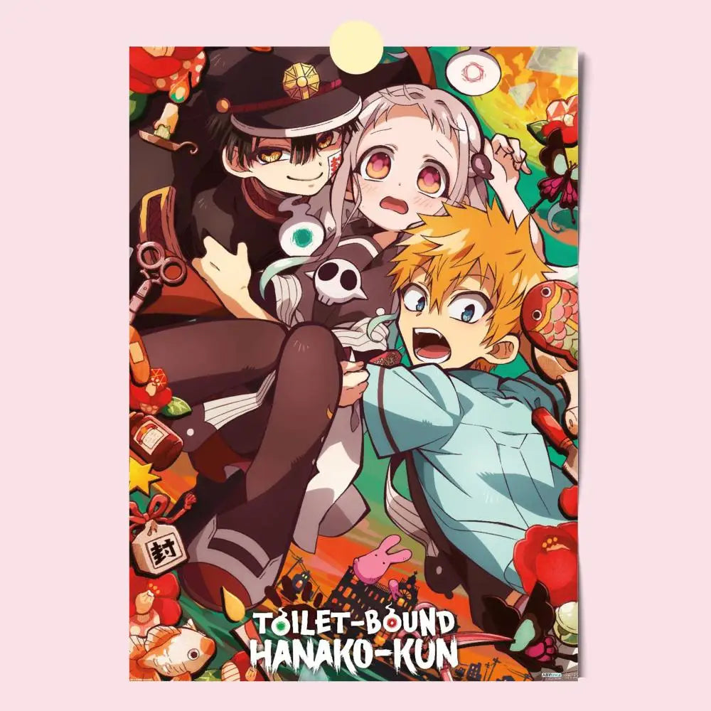 Poster HD Anime Hot Theme Singer/OST/Movie-Waterproof Self-Stick Home Decor Toilet Bound Hanako Kun Anime