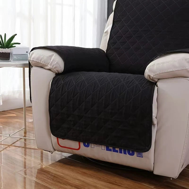 Solid Color Recliner Sofa Cover Dogs Pets Kid Anti-Slip Chair Covers Anti-wear Armchair Slipcovers Furniture Protector