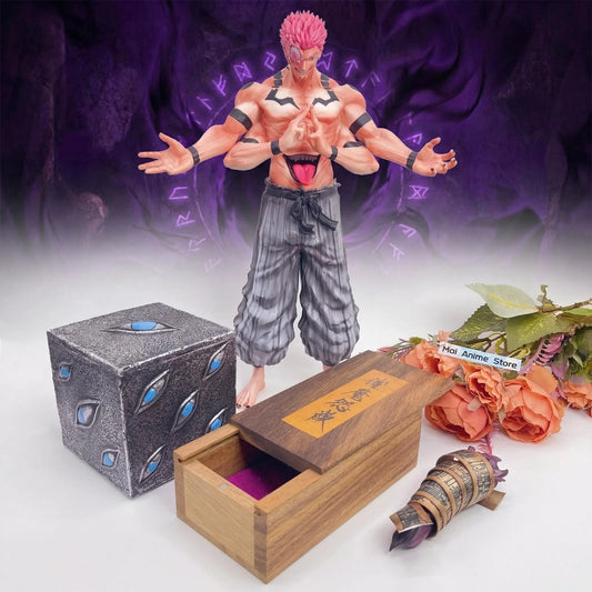 Anime Ryomen Sukuna Curse King Figure Jujutsu Kaisen Sukuna Box Statue Action Figurine Table Decor House Accessories Toy Gift