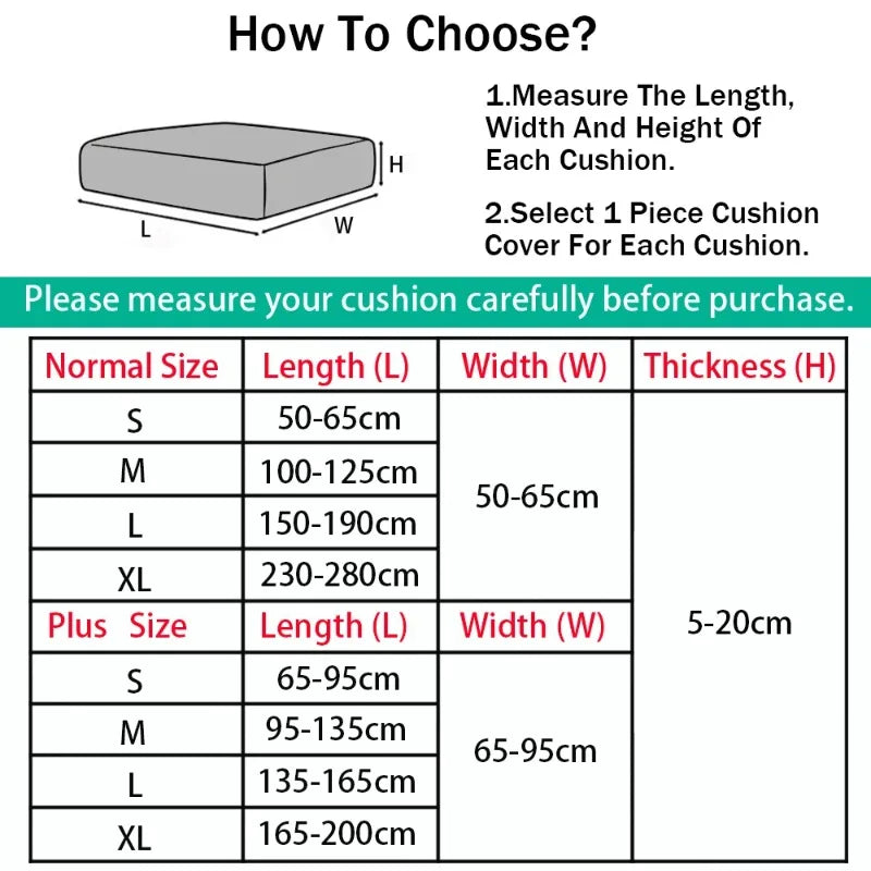 Elastic Sofa Seat Cushion Cover Spandex Polyester Sofa Cover for Living Room Washable Removable L Shape Corner Couch Protector