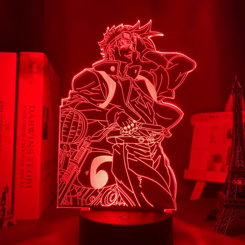 Anime JoJo Bizarre Adventure 3d Night Light Hol Horse for Bedroom Decor Light Birthday Gift for Him Manga Jojo Led Lamp