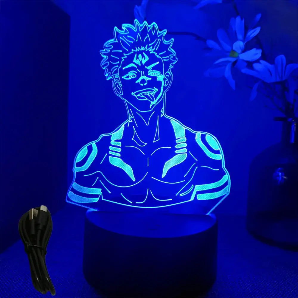 Jujutsu Kaisen Gojo 3D LED Lamp – RGB Desk Light