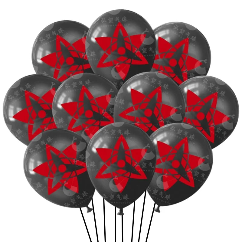 Cartoon NARUTO Latex Balloons Set Children's Birthday Party Balloon Cup Balloon Decorations Helium Naruto Baby Shower Balloons