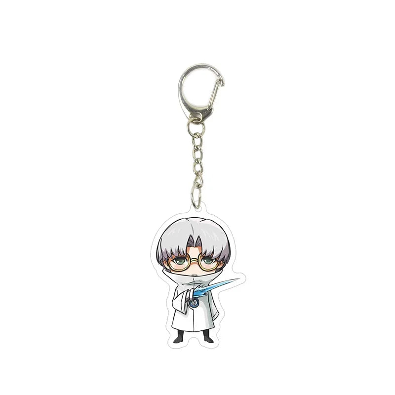 Anime Killer Seven Scissor Seven Acrylic Keychain Killer Seven Pendant Girl Boy Cartoon Cute Cool Keyring Jewelry Fan Collection