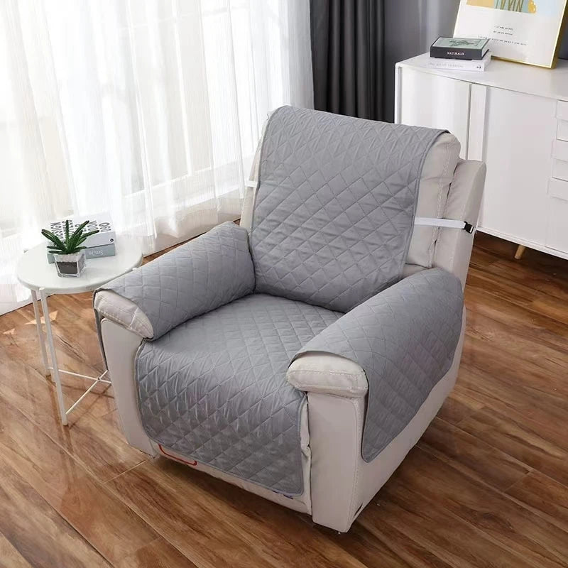 Solid Color Recliner Sofa Cover Dogs Pets Kid Anti-Slip Chair Covers Anti-wear Armchair Slipcovers Furniture Protector
