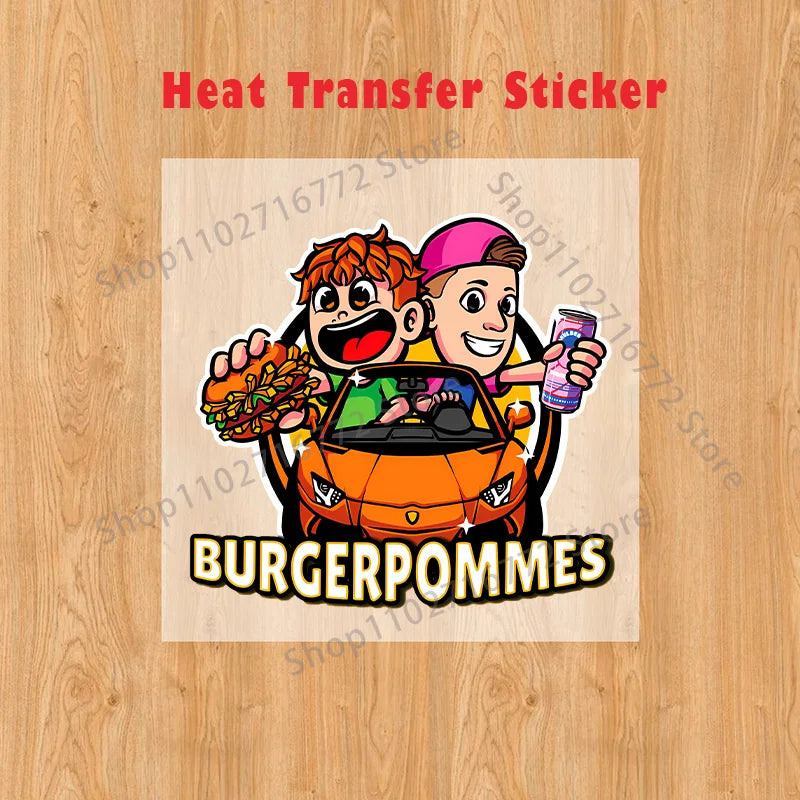 Burgerpommes Icrimax Kids T-shirt Children Clothes Boys Girls Cartoon Anime Graphic Print Clothing Fashion Cute Casual Tops Gift