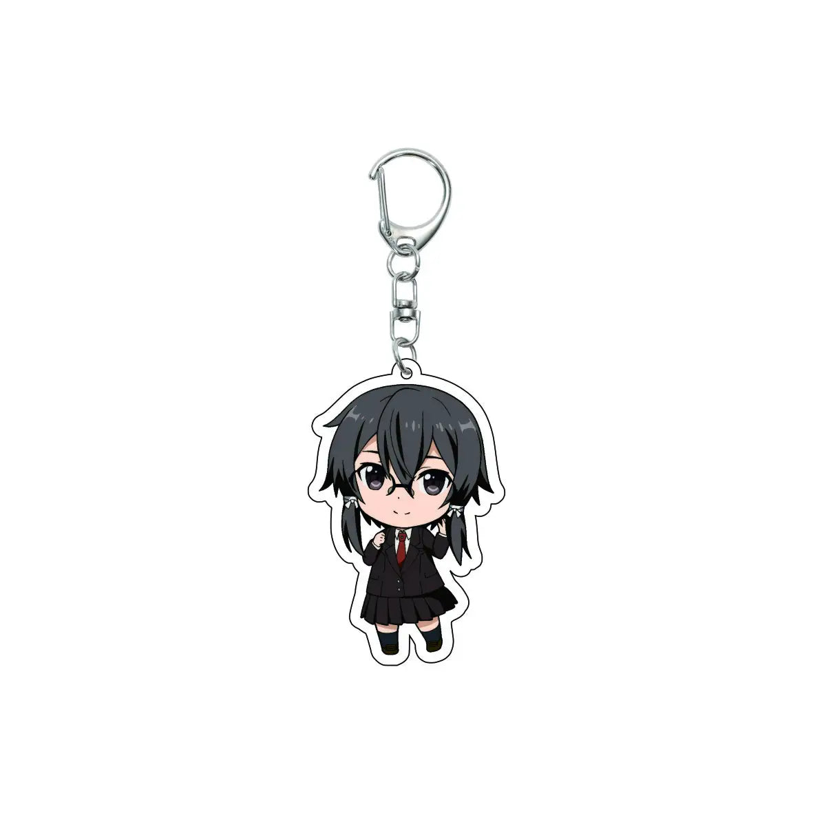 55MM Anime Sword Art Online Keychain Alice Synthesis Kirigaya Kazuto Yuuki Asuna Key Chain Acrylic Model Plate