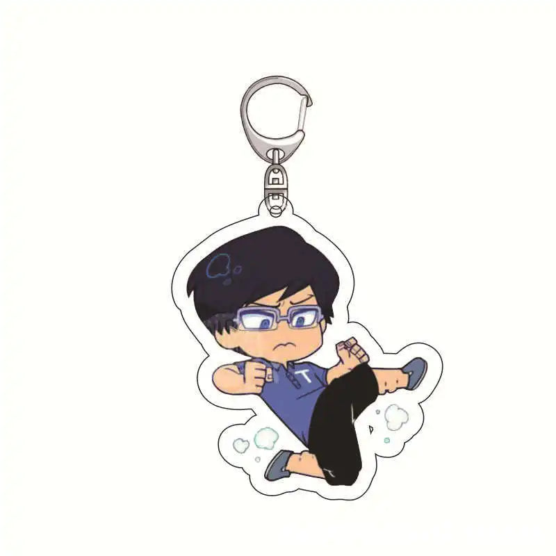 My Hero Academia Anime Cartoon Keychain Acrylic Charm Izuku Midoriya Shoto Todoroki Pendant Accessories Official Merchandise
