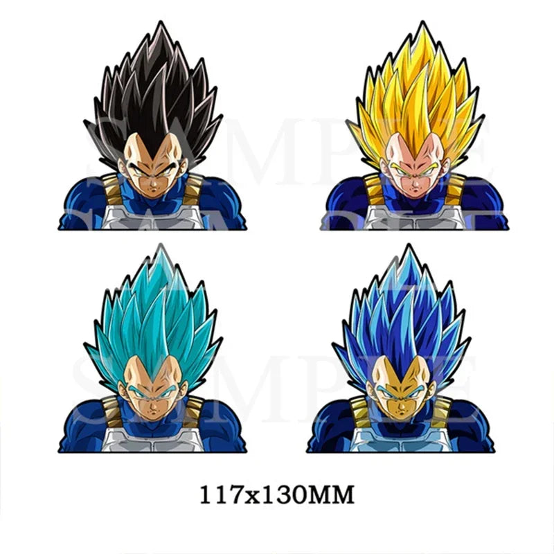 DRAGON BALL NARUTO Anime 3D Lenticular Sticker Goku, Vegeta Waterproof Decals for Car Refrigerator Skateboard Etc.kid's Gifts