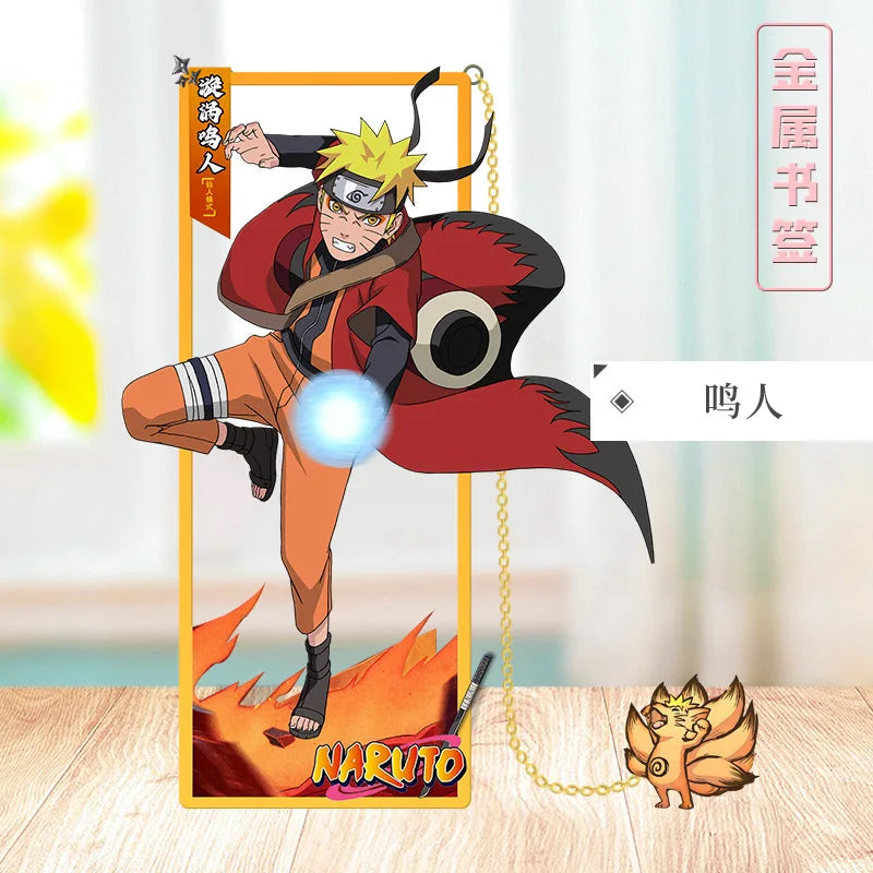Naruto Anime Metal Bookmarks for Collectors Stylish Character Bookmark NEW