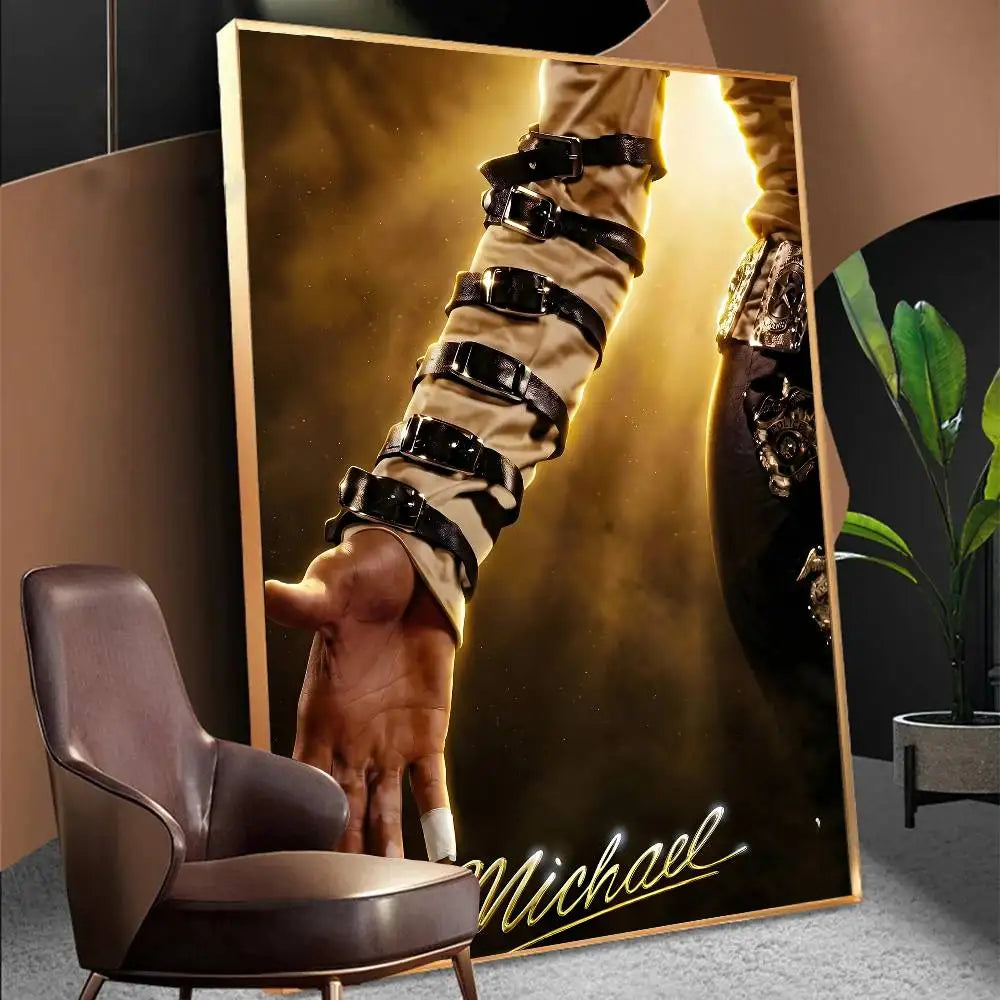 Michael 2026 Movie Biopic Michael-Jackson Anime Posters Sticky Whitepaper Prints Posters Artwork Kawaii Room Decor