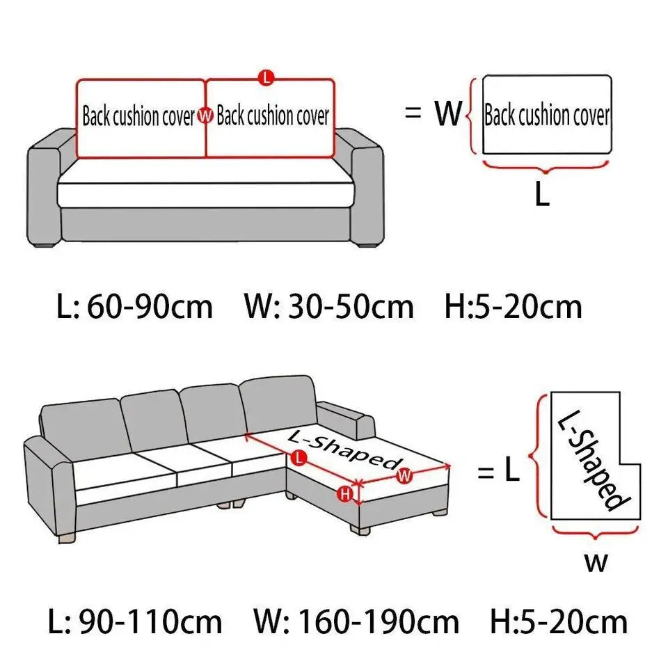 Splashproof Jacquard Sofa Cushion Cover For Living Room Anti-slip Anti-dust Thickening Elastic Sofa Cover Furniture Protector