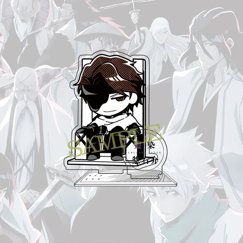 Anime BLEACH 10 cm Acrylic Ichigo Rukia Uryuu Hirako Toushirou Kenpachi Sousuke Standing Model Table Decoration Fan Gift