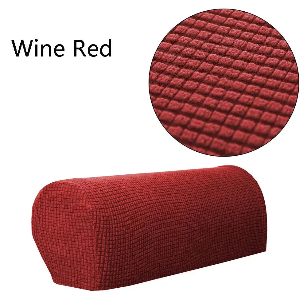 2PCS/SET Sofa Armrest Covers Fleece Premium Armrest Covers Stretchy Chair Sofa Couch Arm Protector Stretch to Fit