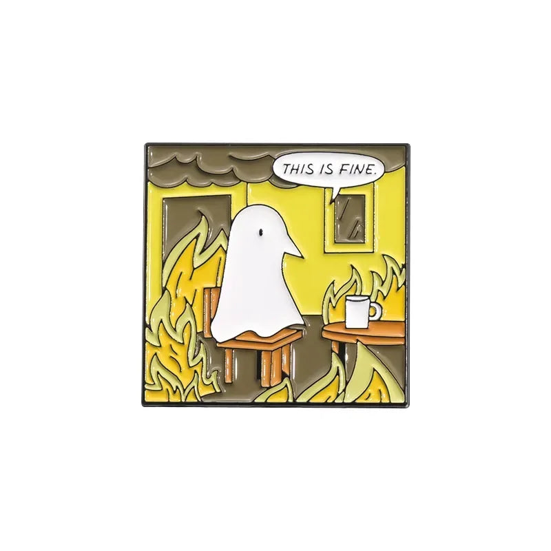 Anime Goodnight Punpun Enamel Pins Cartoon Figures Metal Brooches Decor Lapel Badge Jewelry Gifts for Kids Friends Drop Shipping